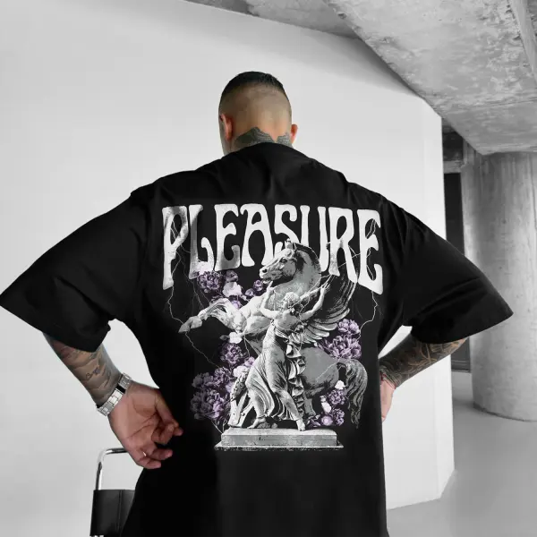 Oversized Pleasure Men's T-Shirt - Nicheten.com 