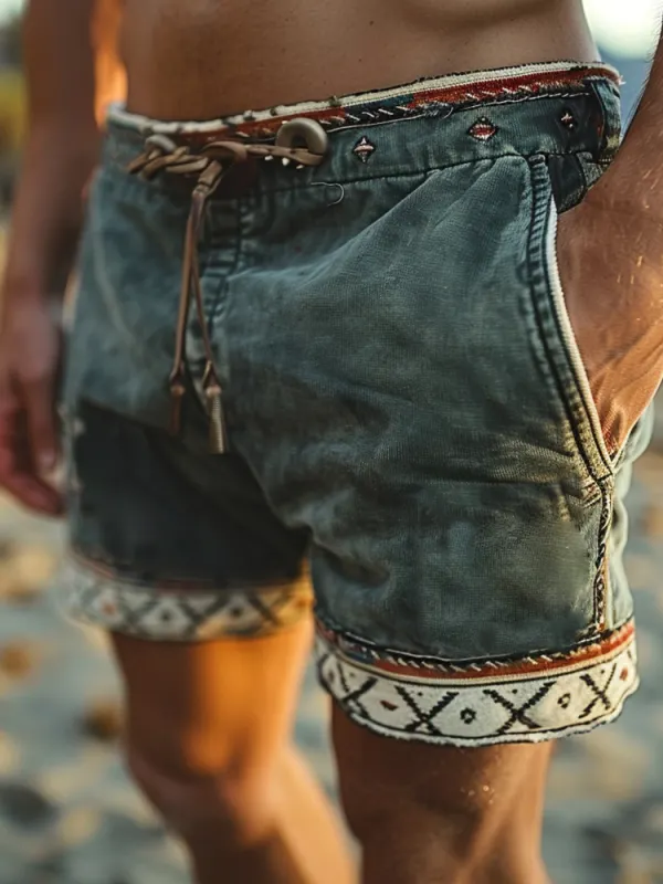 Retro Casual Corduroy Shorts Holiday Surf Shorts Skateboard Shorts - Pragmaace.com 