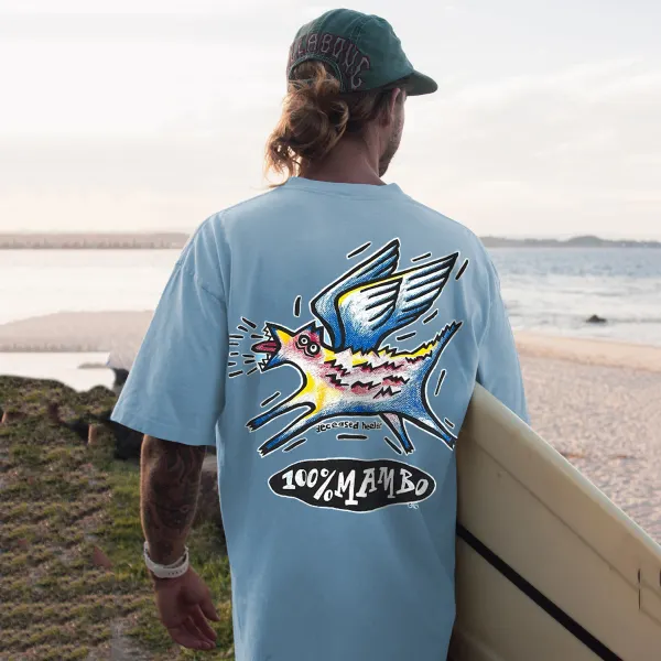 Fun Letter Printed Leisure Holiday T-shirt - Yesunshine.com 