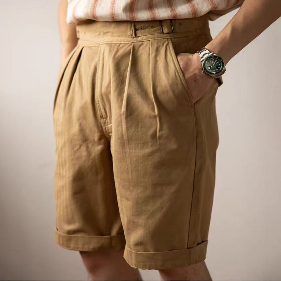 

Men's Vintage 90s Multi-Pocket Casual Work Cargo Gurkha Shorts