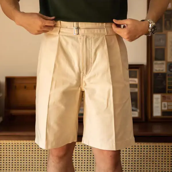 Men's Vintage 90s Multi-Pocket Casual Work Cargo Shorts - Dozenlive.com 