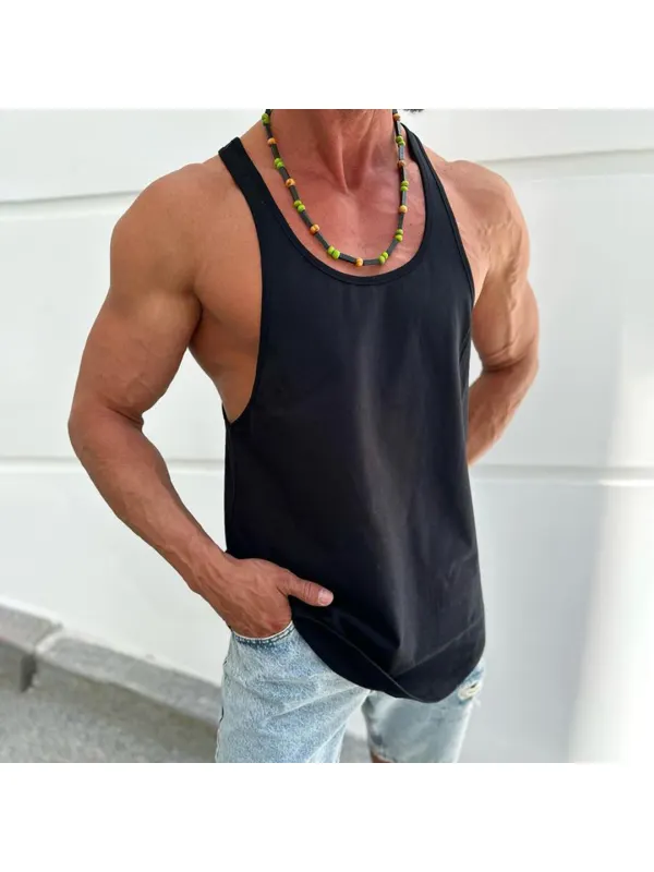 Men's Simple Everyday Basic Vest - Timetomy.com 