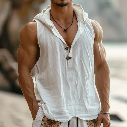 Men's Resort Large Neck Vest