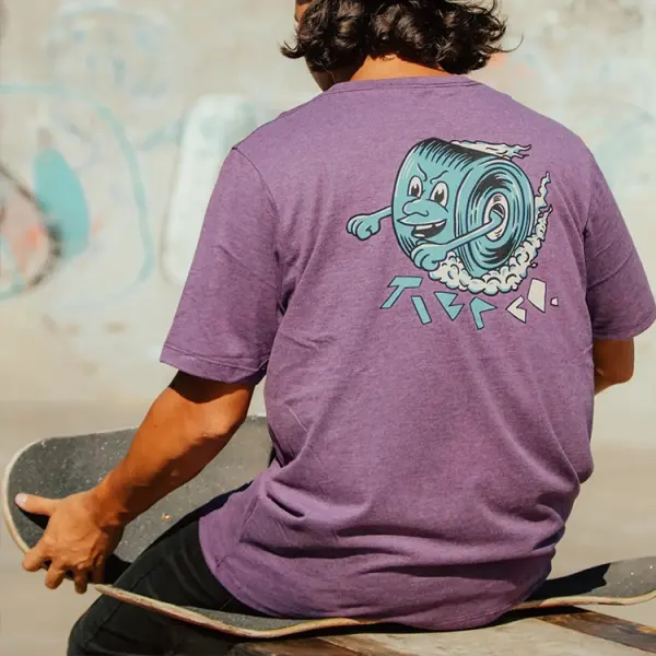 Fun Graphic Surf Tee - Yiyistories.com 