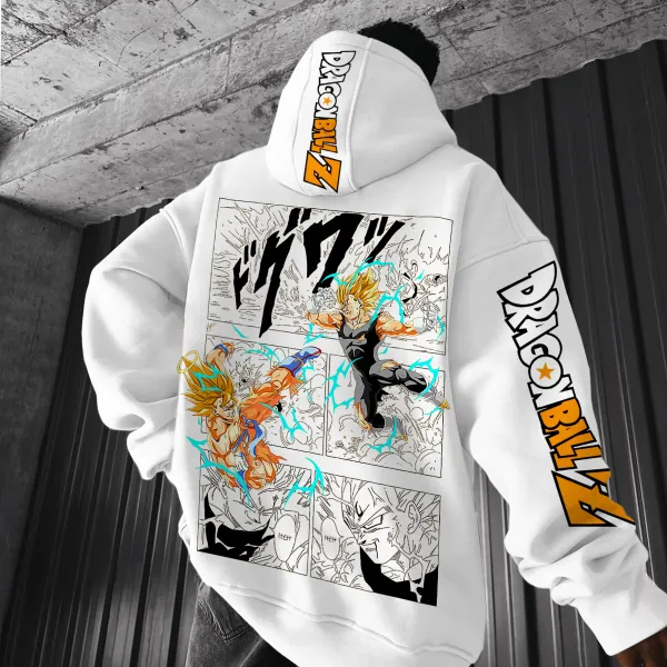 Unisex Oversized Anime Print Hoodie - Wayrates.com 