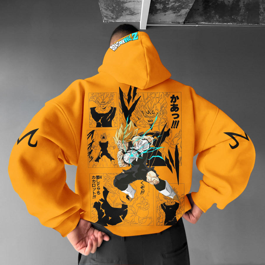 

Unisex Oversized Anime Print Hoodie