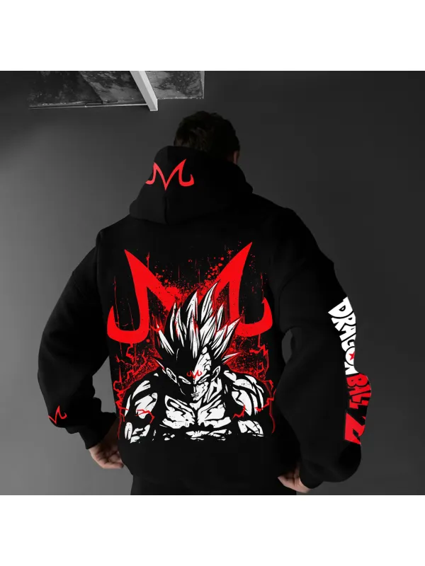 Unisex Oversized Anime Print Hoodie - Shopyiyistories.com 