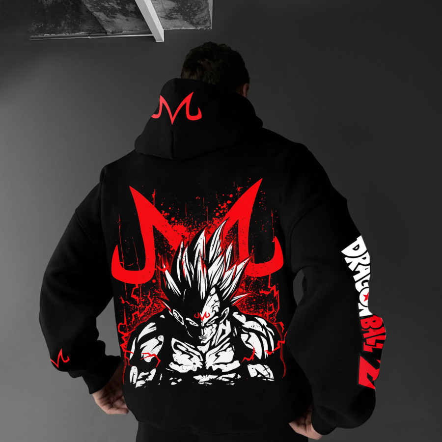 

Unisex Oversized Anime Print Hoodie