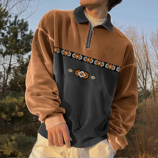 Unisex Vintage Akzi Polo Sweatshirt - Yiyistories.com 