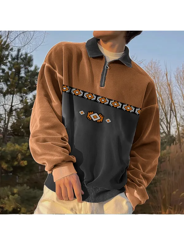 Unisex Vintage Akzi Polo Sweatshirt - Anrider.com 