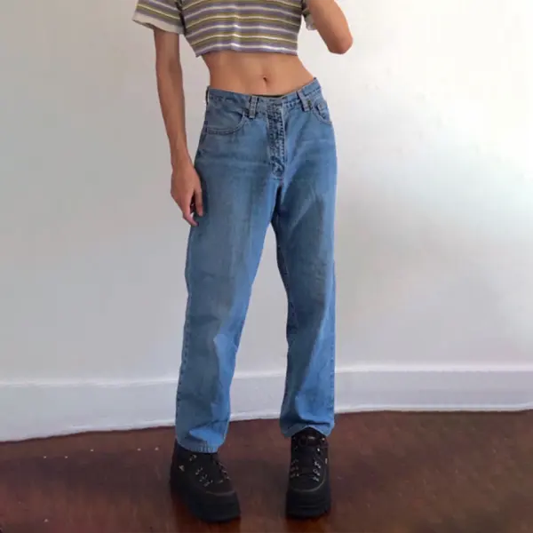 Women's Retro Simple Trousers - Ootdyouth.com 