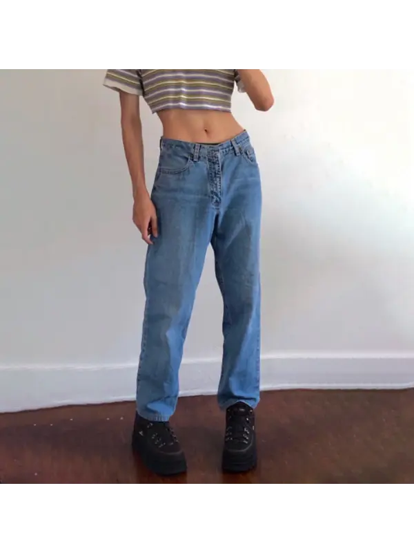 Women's Retro Simple Trousers - Anrider.com 