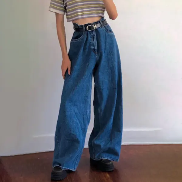 Women's Loose Solid Color Trousers - Ootdyouth.com 