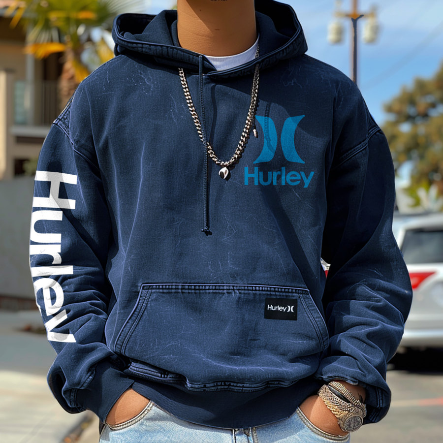 

Unisex Retro Surf Print Hoodie