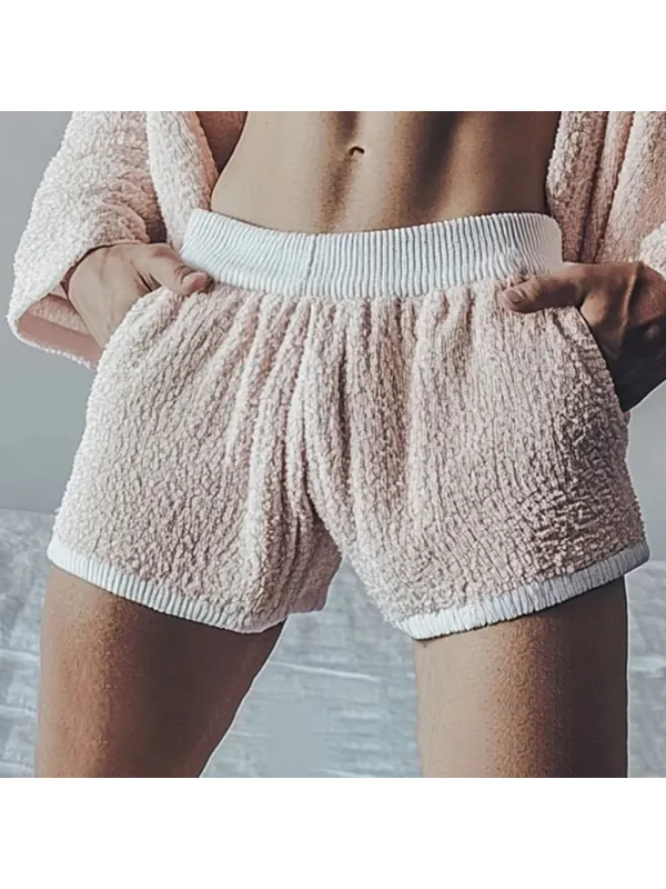 Men's Knitted Basic Comfort Shorts - Localziv.com 