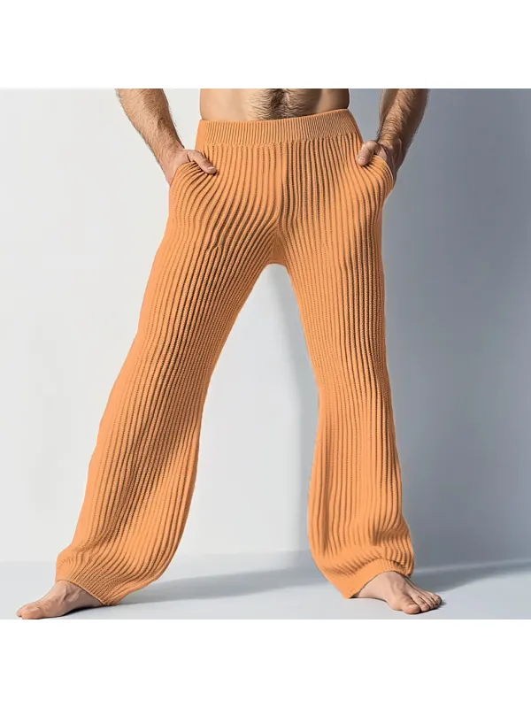 Men's Knitted Autumn & Winter Loose Wide Leg Pants - Localziv.com 