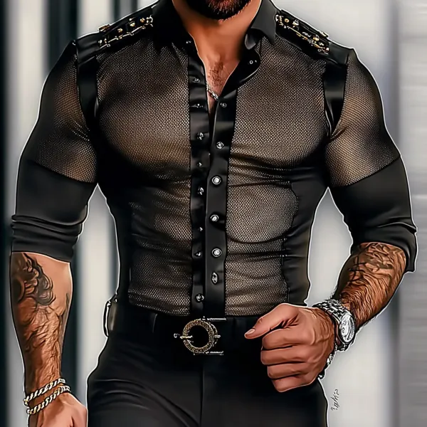 Men's Mesh Half-sleeve Shirt - Mobivivi.com 