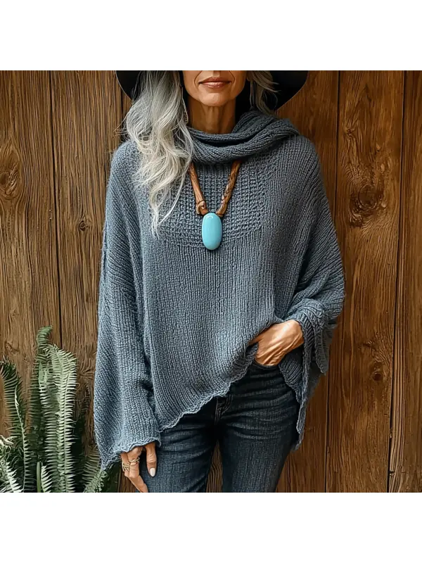 Women's Winter Knitted Oversized Turtleneck Sweater - Cominbuy.com 