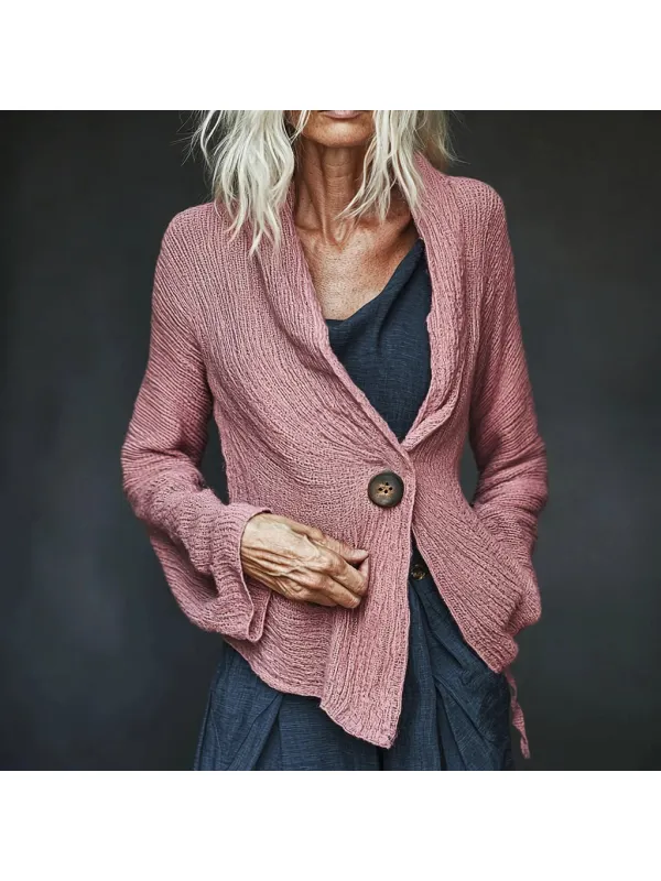 Women's Knitted Casual Elegant Cardigan - Ootdmw.com 