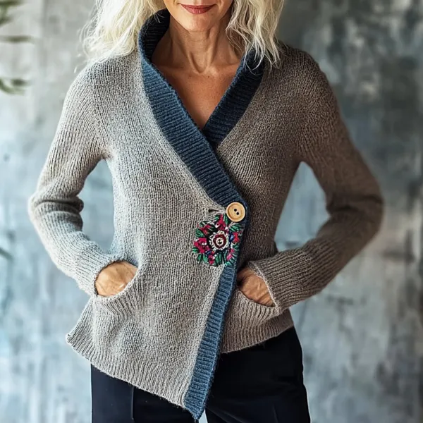 Women's Casual Soft Elegant Knitted Sweater - Zivinfo.com 