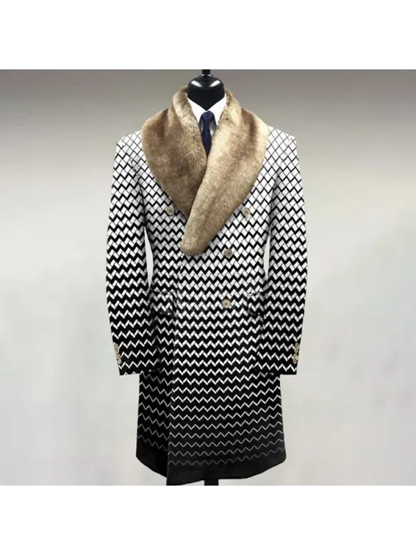 Men's Elegant Warm Long Coat - Aptkoi.com 