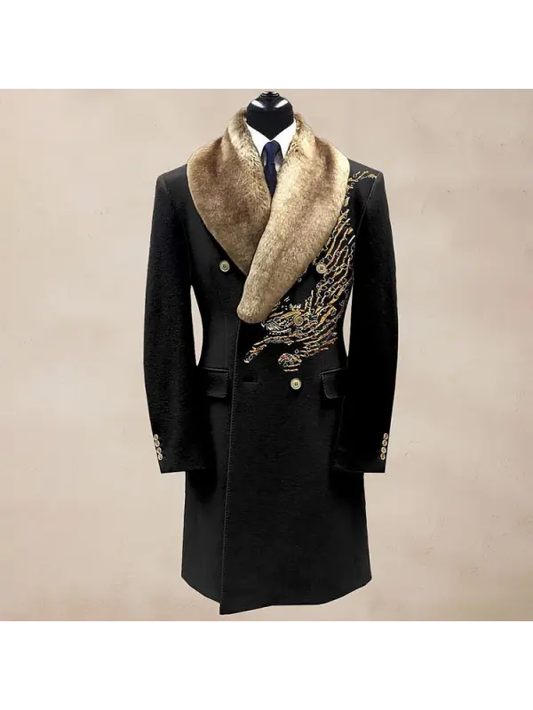 Men's Autumn & Winter Elegant Warm Long Coat - Shopyiyistories.com 