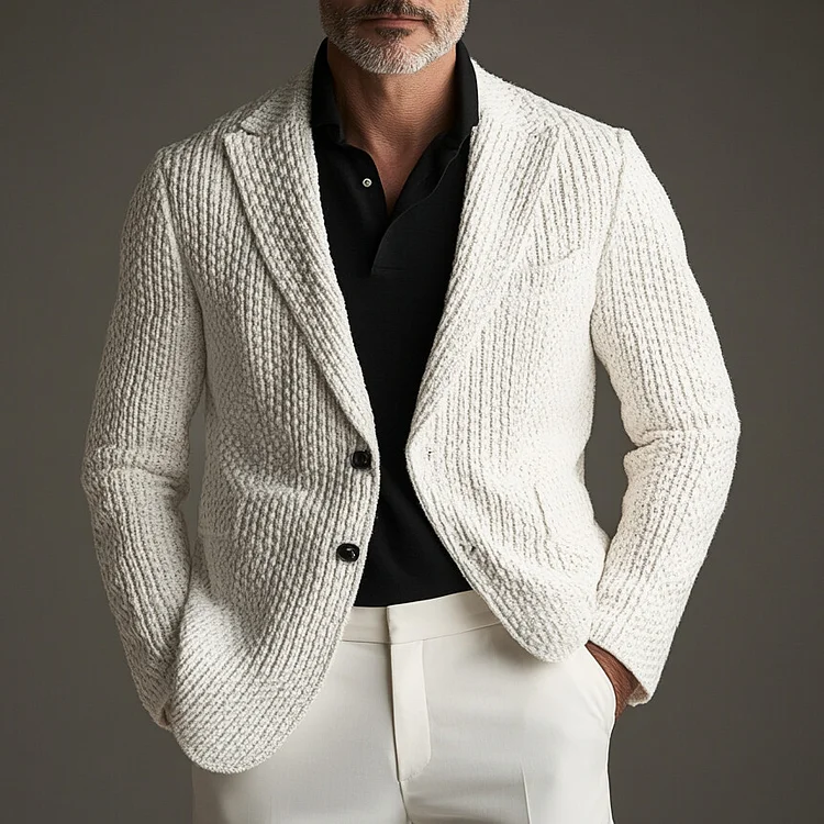 Men's Knitted Casual Suit Jacket