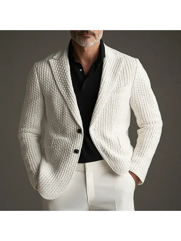Men's Knitted Casual Suit Jacket - Shopyiyistories.com 