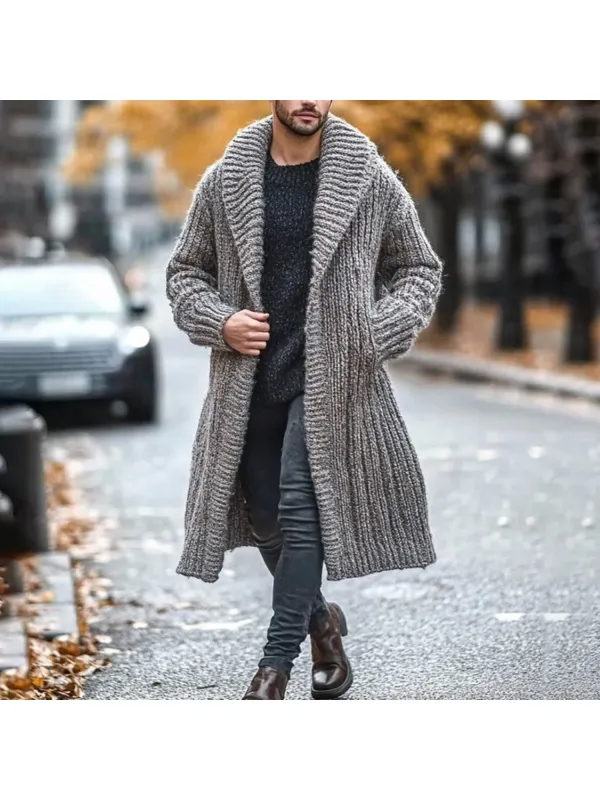 Men's Knitted Warm Cardigan Coat - Anrider.com 