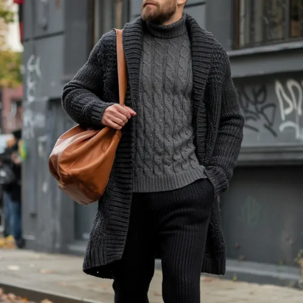 Men's Knitted Warm Jacket - Bustalent.com 
