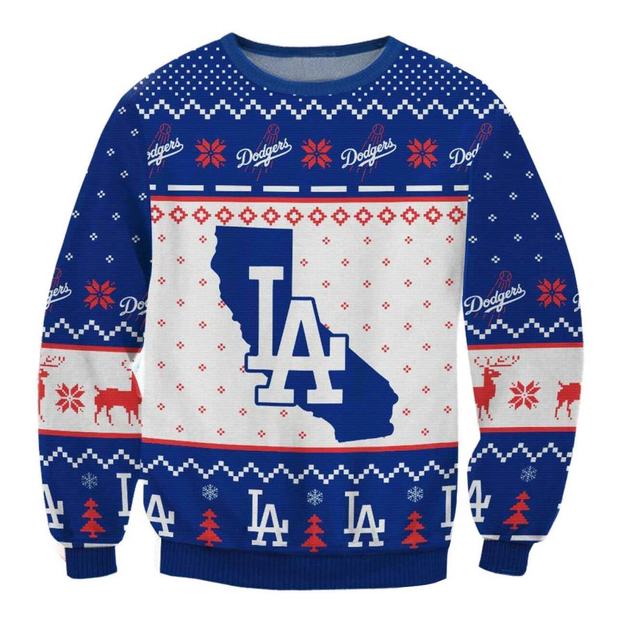 

Men's Vintage Baseball Print Crew Neck Ugly Christmas Sweatshirt