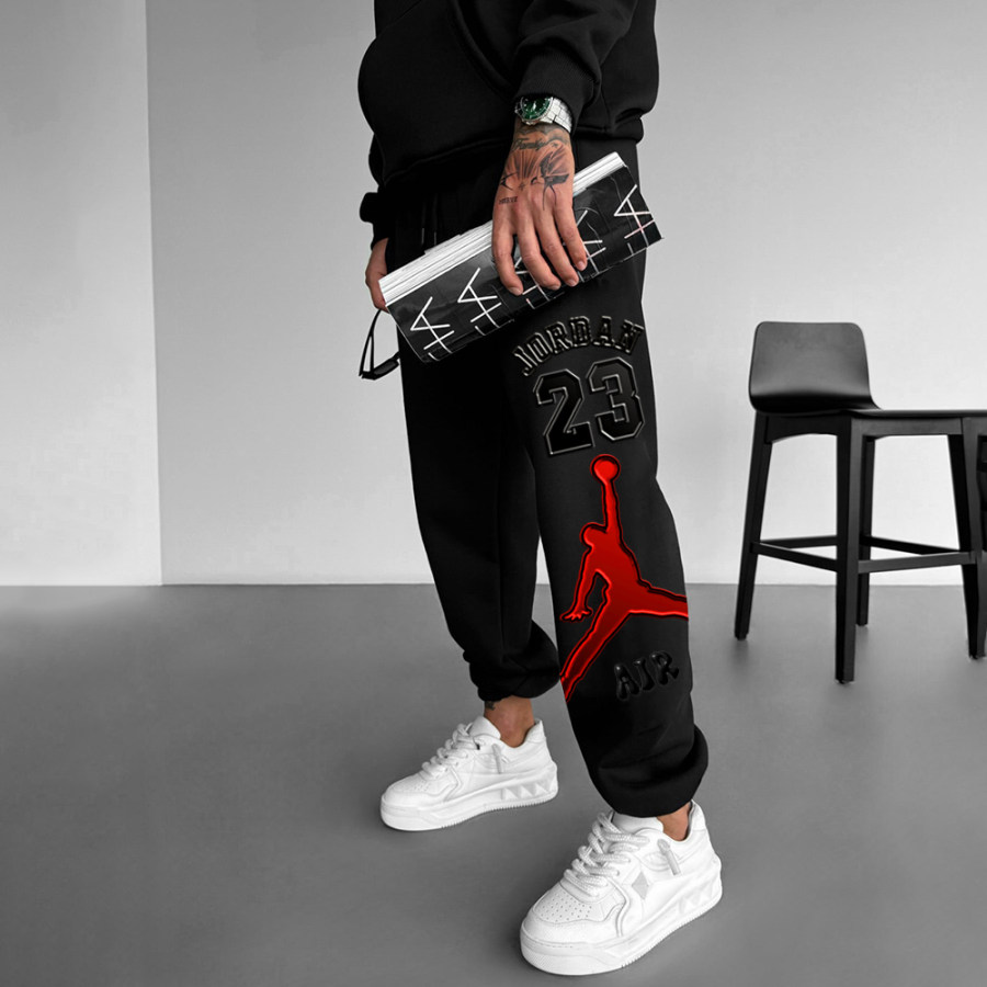 

Men's Street Style Basketball Print Sweatpants