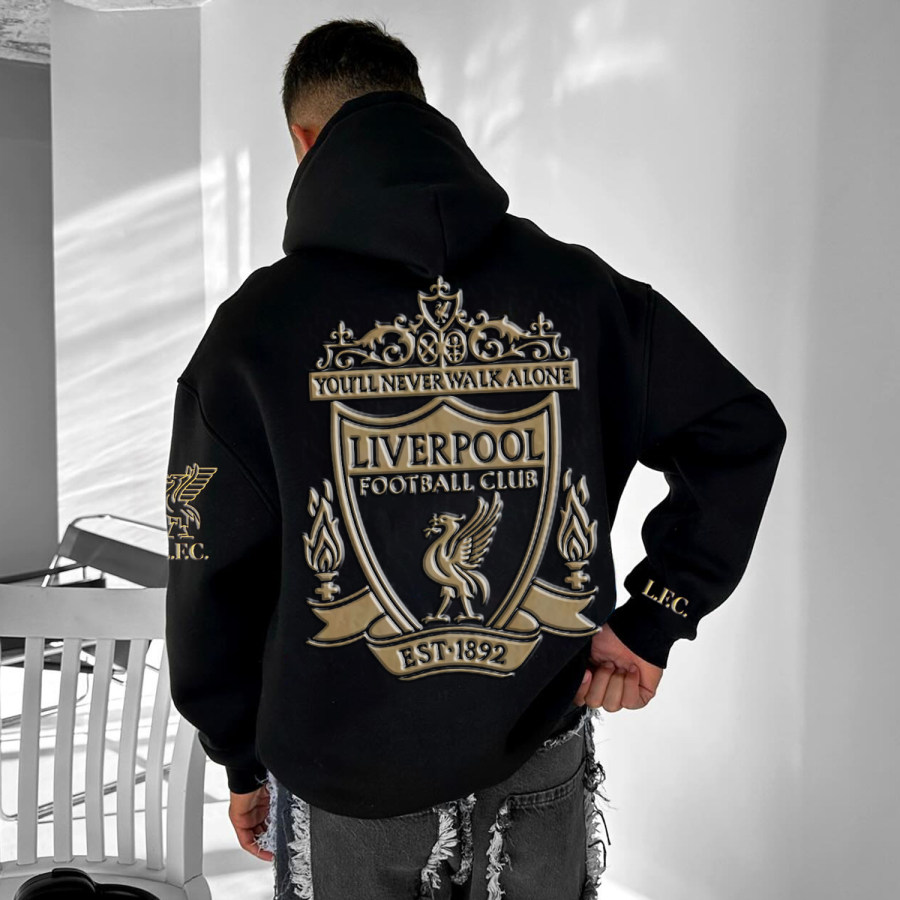

Men's Casual Football Club Print Hoodie