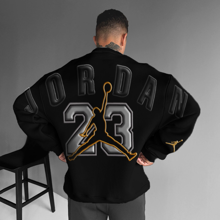 

Unisex Oversized Jumpman Basketball Crew Neck Sweatshirt