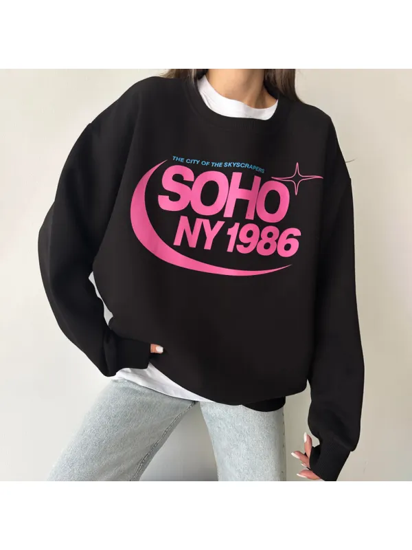 Oversized Unisex Preppy Sweatshirt - Ootdmw.com 