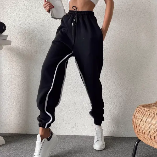 Striped Raised Unisex Tracksuit - Ootdyouth.com 