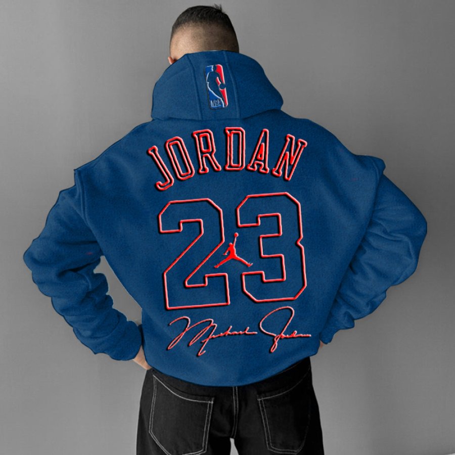 

Unisex Jumpman Signature Foam Print Printed Casual Blue Hoodie