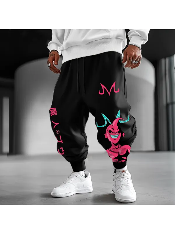 Unisex Oversized Anime Loose Casual Harem Pants - Aptkoi.com 