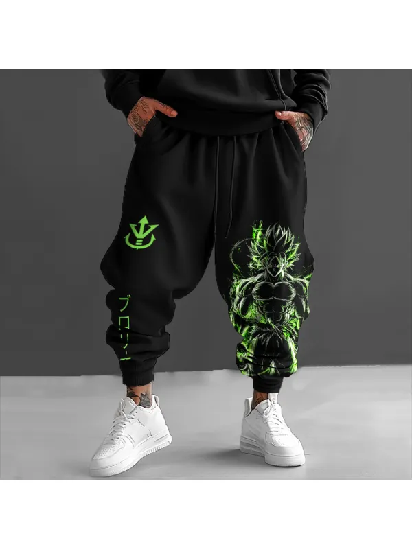 Unisex Oversized Anime Printed Casual Loose Harem Pants - Aptkoi.com 