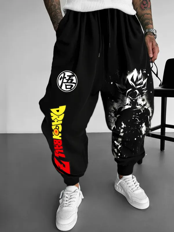 Unisex Oversized Anime Printed Casual Loose Harem Pants - Pragmaace.com 