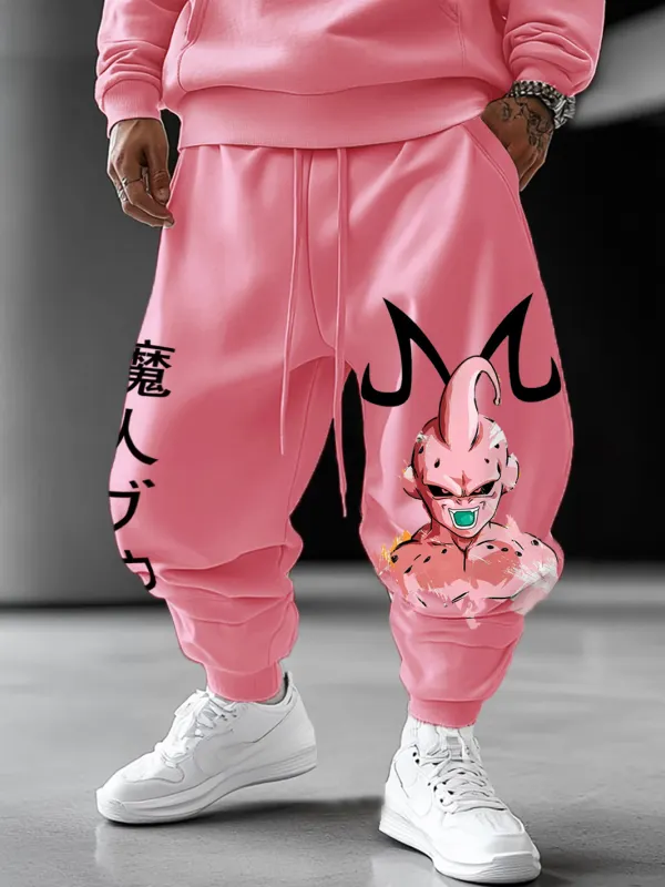 Unisex Oversized Anime Print Casual Harem Pants - Pragmaace.com 