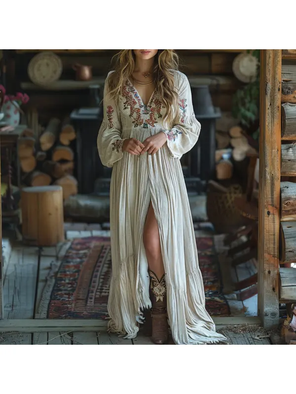 Women's Vintage Velvet Maxi Skirt - Cominbuy.com 