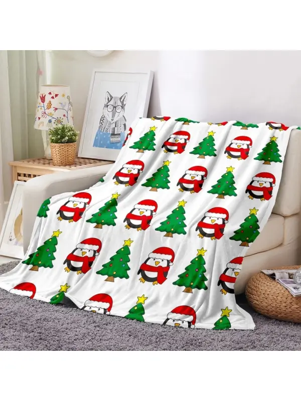 Christmas Flannel Lounging Blanket Holiday Gift - Aptkoi.com 