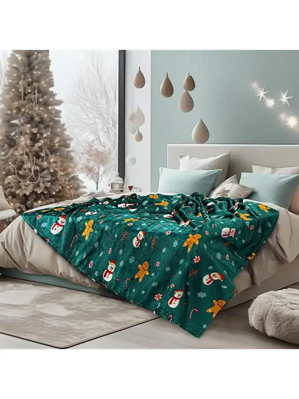 Christmas Flannel Blanket Holiday Gift - Aptkoi.com 