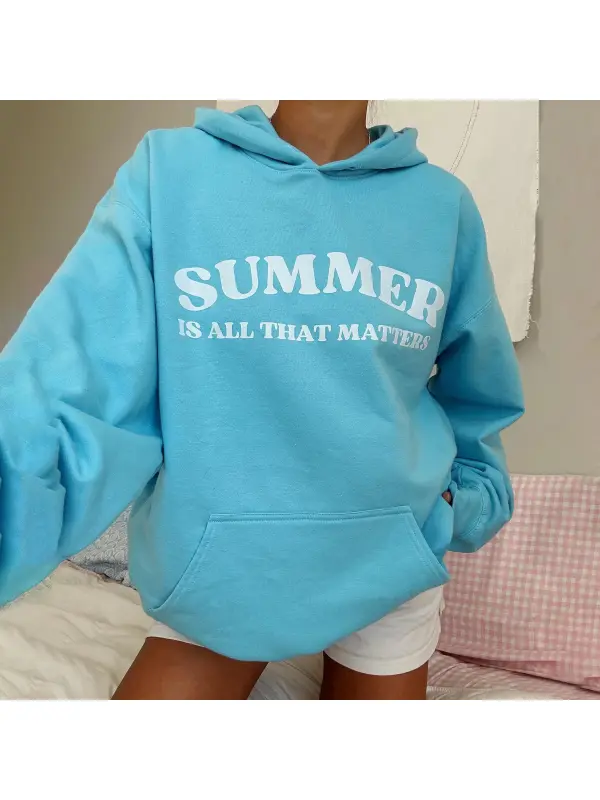 The Blue Summer Hoodie Ready For All Your Summer Adventures - Ootdmw.com 