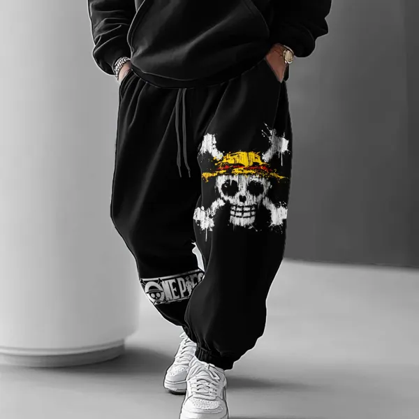 Unisex Anime Graphic Casual Oversized Harem Pants - Yesunshine.com 