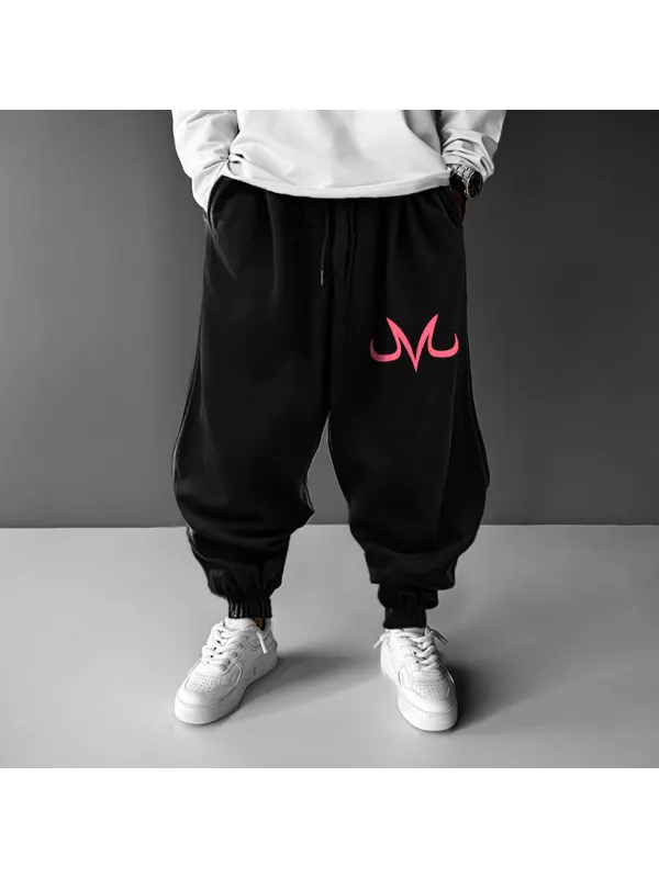 Unisex Anime Basic Printed Harem Pants - Aptkoi.com 