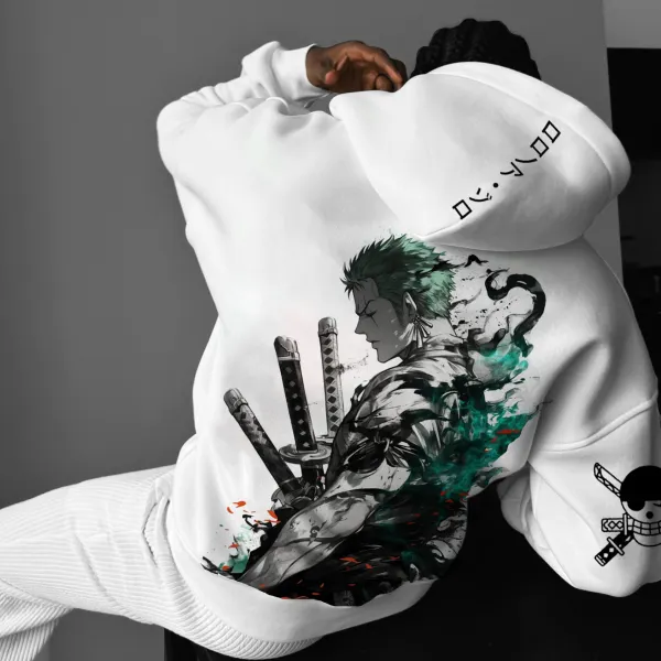 Unisex Straw Hat Pirate Anime Hoodie - Ootdyouth.com 
