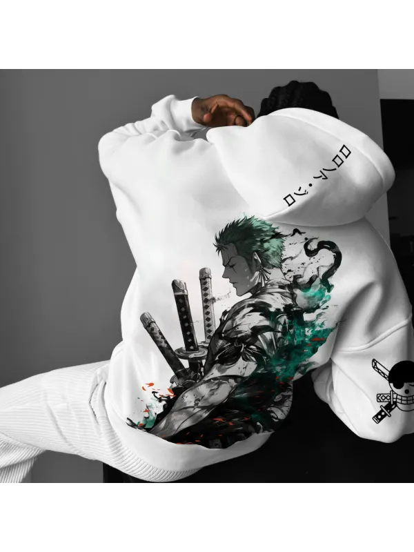 Unisex Straw Hat Pirate Anime Hoodie - Aptkoi.com 