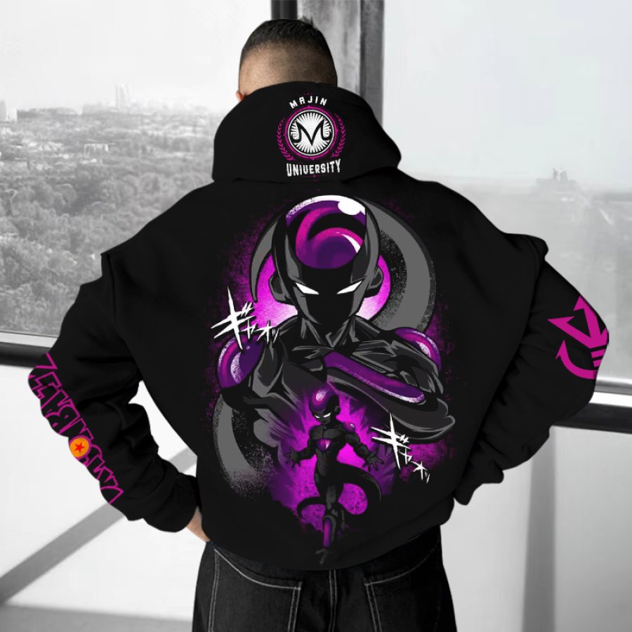 

Unisex Anime Enthusiast Casual Oversize Black Hoodie